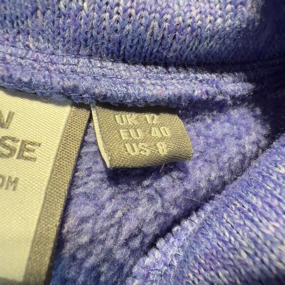 💜Mountain Warehouse  Quarter-button up Sweater cozy purple - Size US 8 - Picture 9 of 13